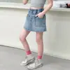 Calça Jeans Feminina 2026 Verão Nova Moda Calça Saia Versátil para Crianças Maiores Saia Evasê Roupa de Verão Calça da Moda Infantil