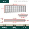 Cubierta de Malla Transpirable de Plástico con Agujero de Ventilación Rectangular Plano para Gabinete, Rejilla de Ventilación para Armario, Cubierta Decorativa Disipadora de Calor para Zapatero