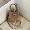 Bolsa de Mão Estilo Coreano Nicho Bolsa Saco para Mulheres 2025 Inverno Nova Moda Bolsa de Ombro Simples Bolsa Transversal com Padrão Lichia