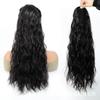 Comércio Exterior Peruca Trança Feminina Ondulação de Água Cabelo Longo Natural Artificial Sintético Onda Grande Rabo de Cavalo Cordão Rabo de Cavalo