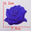 Adesivo de Aplique Flor Rosa de Tamanho Grande, Médio e Pequeno para Toalha de Mesa de Hotel e Lençol de Cama Reparo de Manchas Decalque para Passar a Ferro Adesivo para Tecido com Furo de Cigarro
