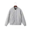 Procesamiento Personalizado de Chaquetas Gruesas Acolchadas de Algodón Gris para Deportes al Aire Libre para Niños