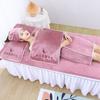 Atacado Toalha Baotou Absorvente com Furo Toalha para Cama de Massagem Terapia Espessada Salão de Beleza Logotipo Personalizado Conjunto Toalha de Banho