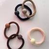 Diadema 2025 Nuevo Estilo Banda de Goma Lazo para el Cabello de Mujer Simple Elegante Alta Elasticidad Duradero Funda de Cuero Lazo para el Cabello Adorno para la Cabeza