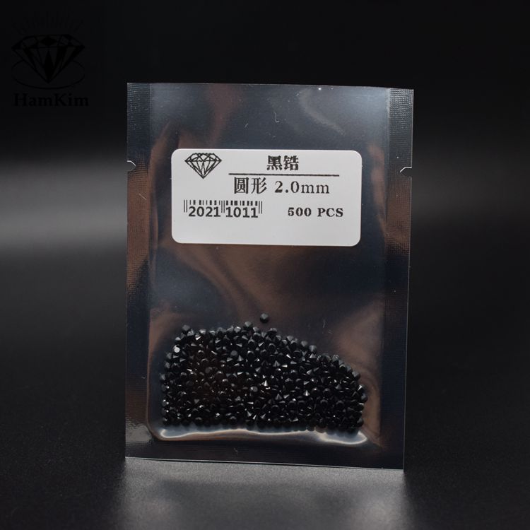 圆形 黑色小钻