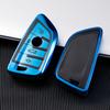 Adecuado para funda de llave BMW serie 1, serie 2, serie 3, serie 5, serie 6, serie 7, todo incluido X1X2X3X4X5X6, funda protectora con hebilla de hoja