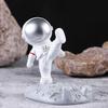 Resina Astronauta Soporte de Escritorio para Teléfono Móvil Adornos Creativos de Astronauta Lindo Hombre Perezoso Persiguiendo Artefacto para Ver Drama Regalo
