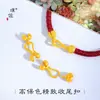 Puzuo Acessórios DIY Banhados a Ouro de Cor Duradoura Fecho de Botão de Flor Fecho de Ponta em Formato de Pimenta Clipe Conector Universal para Pulseira e Colar para Mulheres