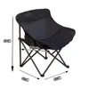 Cadeira Dobrável para Exterior Cadeira de Camping Cadeira de Piquenique Churrasco Cadeira de Pesca Cadeira de Desenho Cadeira Reclinável de Camping com Encosto Alto Tipo Lua