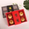 Pastel de Luna de Medio Otoño de 6 piezas de 80 g con yema de huevo crujiente, caja de regalo, turrón crujiente de copo de nieve, caja de embalaje transparente, venta al por mayor