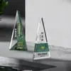 Trophy de mármol y cristal al por mayor de fábrica, grabado gratuito, conmemorativo del año de construcción de grupo para conferencias, de alta gama, personalización gratuita