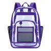 Mochila transparente transfronteriza de Amazon, bolso de hombro de PVC, mochila de gelatina, mochila de gran capacidad, mochila escolar para estudiantes de primaria y secundaria