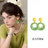 Nuevos Pendientes de Aro de Resina Coloridos 2026 para Mujer, Pendientes de Diseño de Nicho Estilo Vacaciones de Verano, Aretes Energéticos