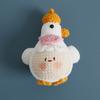 Muñeca Calabaza Tejida a Mano de Dibujos Animados Lindo Pequeño Ya Bolas Tejidas Colgantes Bolso Terminado Hecho a Mano