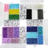 Caja de Set de Cuentas de Arroz de 6 Compartimentos Transfronteriza Caja de Cuentas con Letras Caja para Collar Pulsera Hecha a Mano DIY Paquete de Materiales de Amazon Accesorios Material