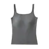 Chaleco Cálido de Otoño e Invierno para Mujer con Tirantes y Almohadillas en el Pecho, Felpa Adentro, Cuello Cuadrado, Sin Mangas, Adelgazante, Oculta la Grasa de las Axilas, Se Puede Usar por Fuera o como Prenda Base