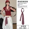 Pañuelo de seda estilo Hip-Hop Punk Retro Americano para Mujer, Estilo Dulce y Fresco, Combinado con Jeans, Decoración de Cintura de Alta Gama