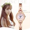 Pulsera de Diamantes Personalizada para Mujer de Celebridad de Internet Ins Reloj Pulsera Estilo Coreano Moderno Reloj de Cuarzo de Moda Reloj de Estudiante para Mujer