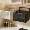 Prateleira de Armazenamento de Cozinha para Cebolinha, Gengibre e Alho, Prateleira de Parede sem Furos para Temperos, Cesta de Armazenamento de Gengibre de Parede
