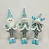Muñeca Retráctil Navideña Transfronteriza Decoraciones para Escaparates Papá Noel Muñeco de Nieve Reno Figuras de Pie Artículos de Decoración Festiva