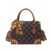 Bolso de Lujo Vintage con Estampado Floral y Correa Ancha para Hombro para Mujer, Nuevo Modelo 2026, Bolso de Hombro y Cruzado Versátil de Gama Alta