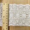 Encaje bordado de hilo de algodón de 9 cm, 9088 algodón, láser, código de barras hueco, accesorios de ropa para niños, accesorios de encaje para madres