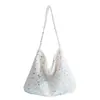 2024 Nueva Moda Material de Flores Bolso para Mujer Casual Gran Capacidad Bolso de Hombro Cruzado Bolso Tote Fresco Bolso de Viaje