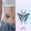 Hermosas Calcomanías de Tatuaje Herbales de Mariposa, Base de Jugo, Impermeables, de Larga Duración, Sexys, Dulces y Geniales, para Niñas, Clavícula, Tatuajes de Brazo, Frescos y Sencillos