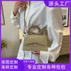 Moda nova transfronteiriça temperamento elegante renda tecida palha tecida personalidade ombro único transversal pequena quadrada bolsa feminina fábrica customizada
