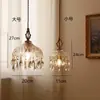 Candelabro de concha vintage estilo francés, luz para comedor, lámpara retro de lujo alto para isla de mesa redonda