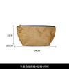 Bolsa de Papel Kraft Literária Retrô Bolsa de Papel Dupont Bolsa de Ombro Casual Moderna Bolsa de Cosméticos Alforje com Logotipo Personalizado Zíper