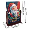 Pintura de Diamantes Transfronteriza Personalizada Hecha a Mano DIY Diamante Completo Imán para Refrigerador Posavasos de Diamante Navideño Colgante Colgante Adornos Colgantes