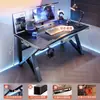 Mesa de computador, mesa de trabalho, conjunto de mesa e cadeira para jogos em casa, mesa simples para quarto, estação de trabalho, mesa de estudo, mesa de escritório para apartamentos de aluguel