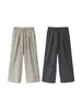 Pantalones Estampados Estilo Old Money para Hombre Jiezhan 26 Otoño Nuevo Retro Japonés Corte Holgado Pantalones Casuales para Hombres y Mujeres