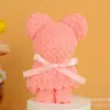Toalla a Cuadros de Piña de Recuerdo, Toalla de Oso, Regalo de Agradecimiento de Boda, Evento Festivo, Regalo de Cumpleaños de Inauguración