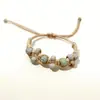 Pulseira de Cerâmica Jingdezhen Pulseira Trançada Contas de Porcelana Contas Nova Pulseira Estilo Chinês para Mulheres Estilo Étnico Joia Literária para Estudantes