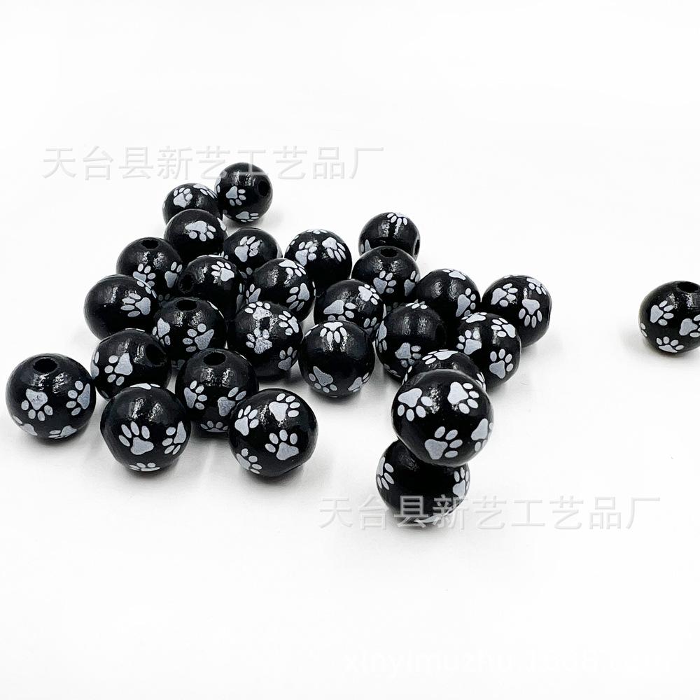 黑底白色8爪