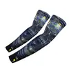 Mangas de braço de proteção solar de verão para motocicleta Harley para ciclismo, caminhada ao ar livre, proteção de tatuagem, mangas de braço de seda gelada esportivas de pesca unissex