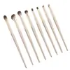 Conjunto de Pincéis para Sombra, Pincel Chanfrado para Delineador, Pincel para Esfumar Sombra do Nariz, Pincel para Blush, Pincel para Pó Solto, Conjunto de Pincéis para Corretivo e Fixação