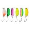 Señuelo Cebo Lentejuela 3g Rociado de Doble Cara Cucharilla Colorida en Forma de Cuchara Cebo para Trucha Boca de Caballo Señuelo Equipo de Pesca