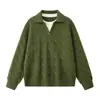 Nuevo suéter casual de moda estilo lujo ligero old money, falso dos piezas, cuello camisero, manga larga para hombre, tejido de punto de manga larga para hombre, cárdigan para hombre