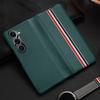 Adecuado para Funda de Cuero Samsung Zfold5 Funda para Teléfono Móvil Ultrafina Fibra de Carbono Kevlar Tapa Abatible Edición Limitada Funda Protectora W24