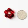 Parche de flor de lentejuelas hecho a mano DIY parche de tela de flor con lentejuelas y cuentas accesorios de aplicación para decoración de ropa sombrero bolsa zapatos