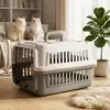 Bolsa de transporte portátil para gatos e cães de pequeno a médio porte, adequada para viagens e uso no carro