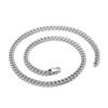 Disfruta de los Nuevos Accesorios de Moda: Pulsera y Collar Cubano para Hombre de Acero de Titanio Doble Cara Simple Estilo Europeo y Americano