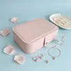 Caja de embalaje para joyería de cuero PU de fábrica, caja de regalo de accesorio de alta gama, caja de joyería hecha a medida para coleteros, anillos y pulseras