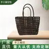 Bolsas para Mulheres 2025 Novo Estilo Vazada Tecida à Mão Bolsa de Ombro Feminina Satchel Bolsa de Praia para Férias à Beira-Mar Grande Capacidade