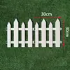 Cerca de Plástico Cerca Branca Corrimão Externo Decoração de Jardim de Infância Cerca Pequena Cerca de Horta Cerca de Jardim de Quintal