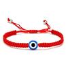 Fabricante Personalizado Transfronteiriço Olho Azul Olho Mau Pulseira de Cordão Vermelho Acessórios Criativos de Contas de Palma Pulseira Tecida à Mão