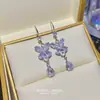 Otoño 2026 Nuevo Estilo Coreano Pendientes de Gancho con Borla de Zirconia Mariposa Pendientes de Lujo Ligero de Gama Alta Versátiles Elegantes para Mujer